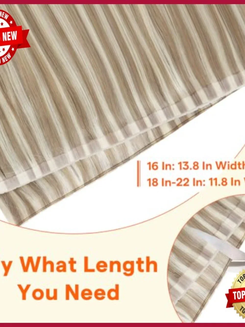 Human Hair Extensions 16 Inch Double Weft Seamless Remy Hair